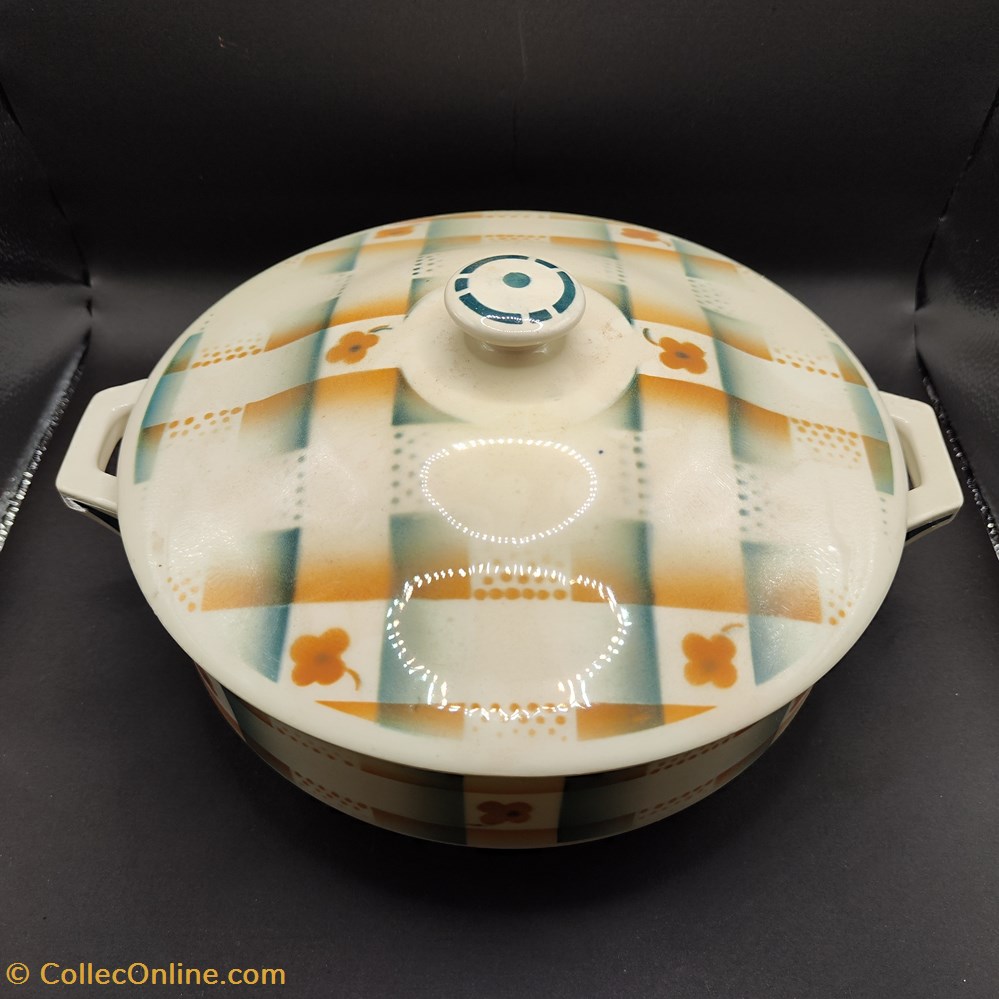 art antiquites ceramiques poteries ceramique soupiere k g luneville modele villa