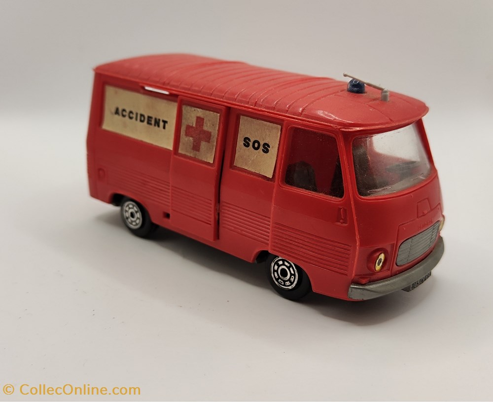 modeles reduits voitures norev plastigam peugeot j7 croix rouge