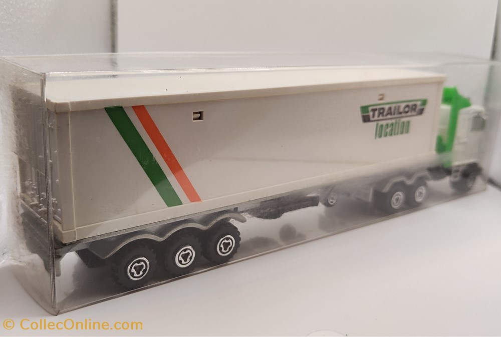 Majorette Majopub - Semi remorque porte container Trailor Location modeles reduits voitures majorette majopub semi remorque porte container trailor location