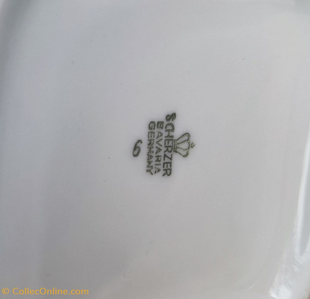 Porcelaine blanche - Théière Scherzer blanche design 80s avec couvercle 3 art antiquites porcelaine blanche theiere scherzer blanche design 80s avec couvercle