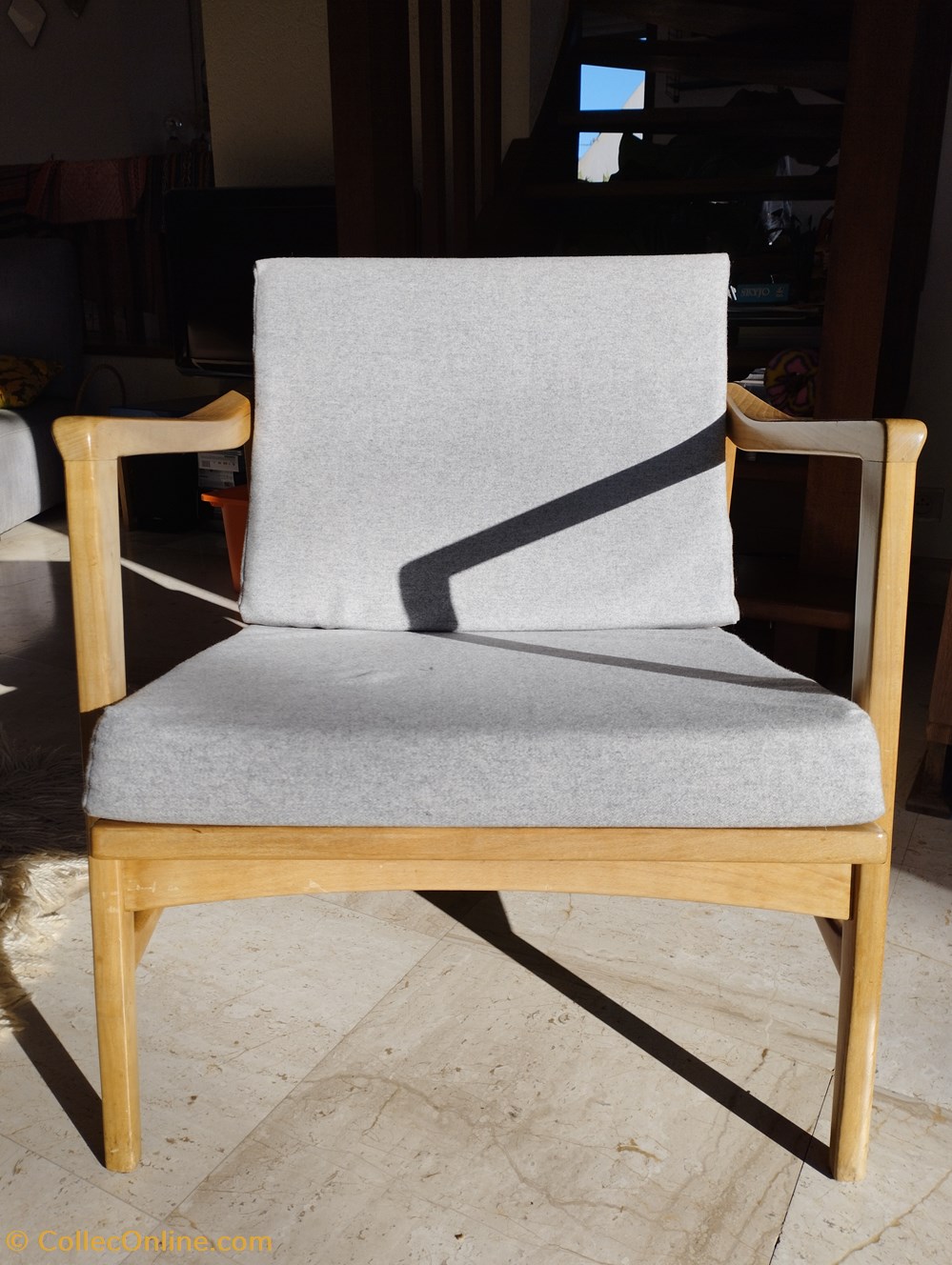 art antiquites meubles siege fauteuil scandinave 1960