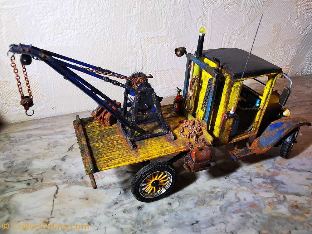 Ford TT modèle 1928 et grue 3 tonnes maquettisme circuits automobiles ford tt modele 1928 et grue 3 tonnes