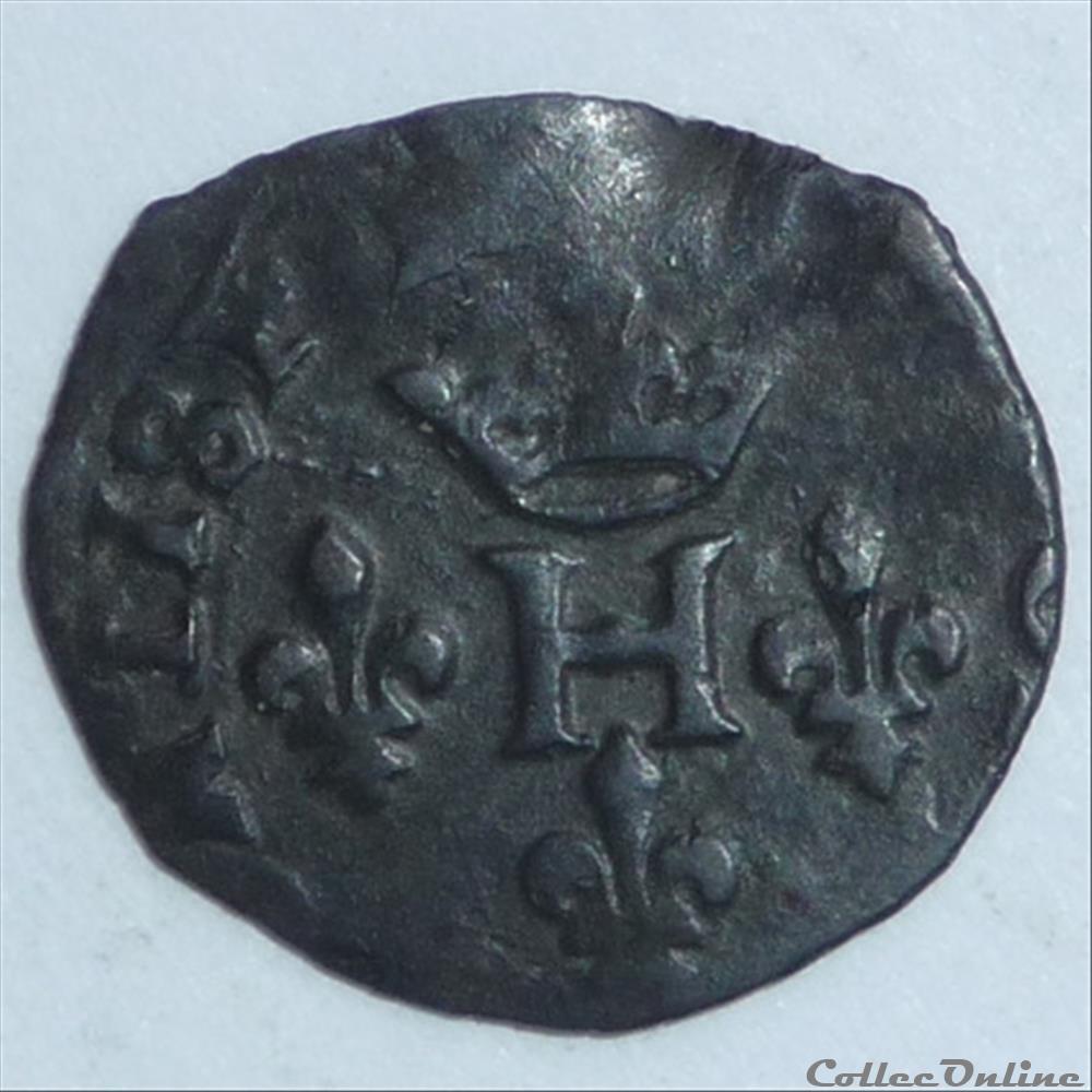 monnaie france feodale henri ii de montpensier 1592 1608 liard