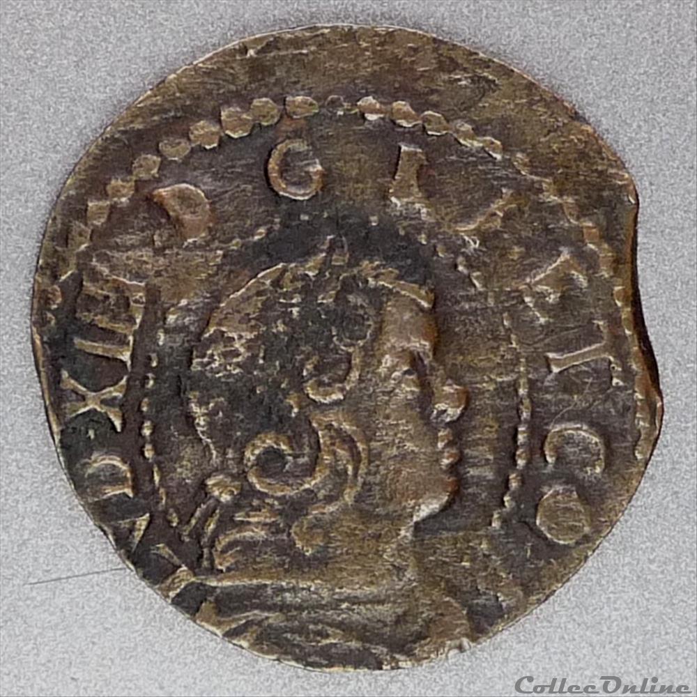 Louis XIV (1643-1659). Seizain monnaies europe medievale france feodales louis xiv 1643 1659 seizain