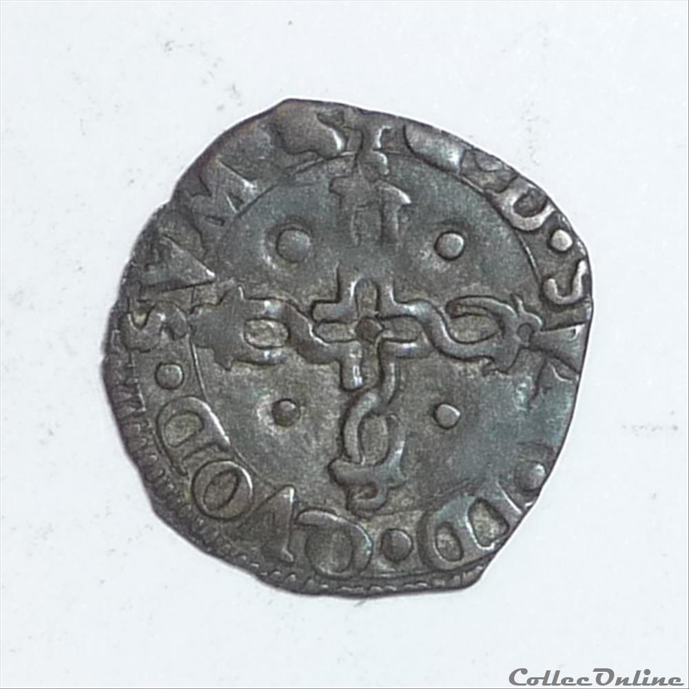 monnaie france feodale henri ii et marguerite de valois 1572 1589 liard