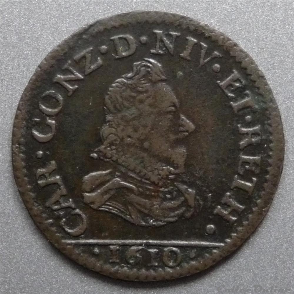 Charles 1er de Gonzague (1601-1637). Liard monnaie france feodale charles 1er de gonzague 1601 1637 liard