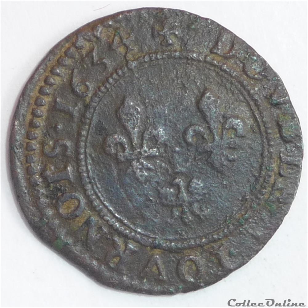 monnaie france feodale charles 1er de gonzague 1601 1637 double tournois