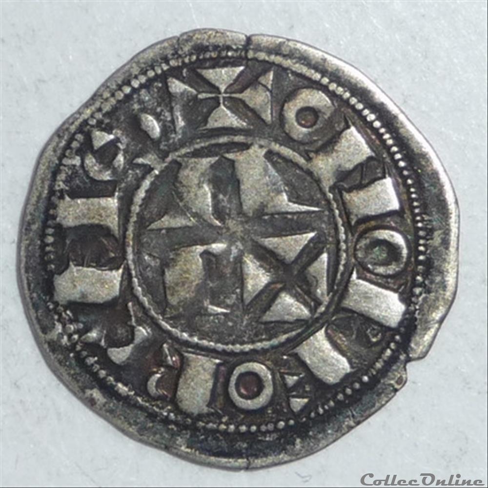 Monnayage immobilisé, Centulle (XIIème-XIIIème siècle): Obole monnaies europe medievale france feodales monnayage immobilise centulle xiieme xiiieme siecle obole