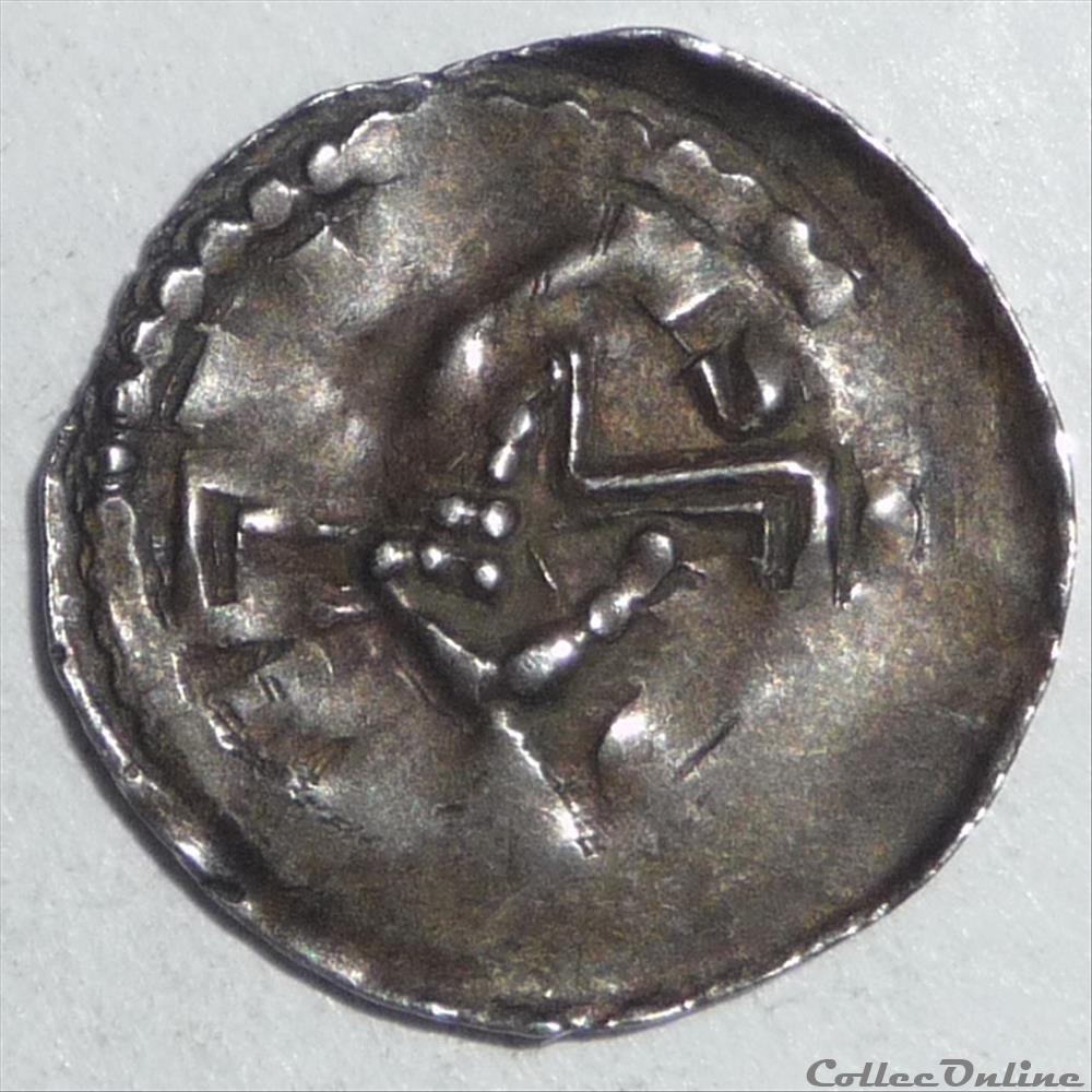 Bertram (1180-1212). Denier monnaie france feodale bertram 1180 1212 denier