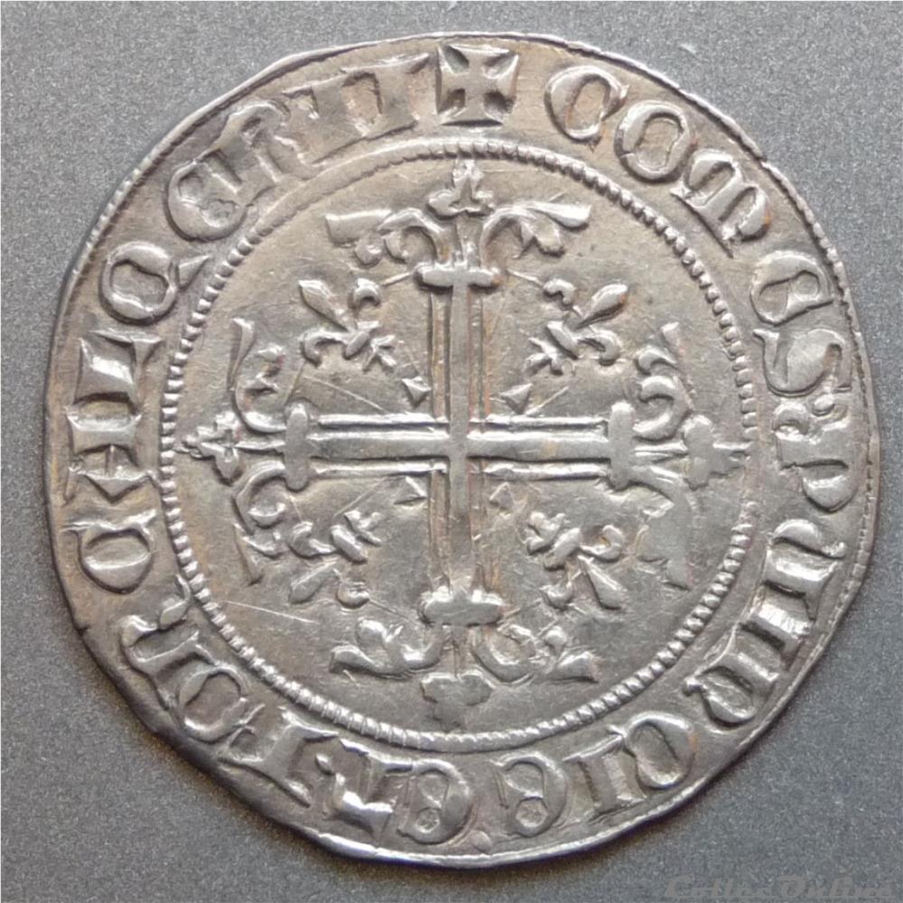 Robert d' Anjou (1309-1343). Carlin monnaie france feodale robert anjou 1309 1343 carlin