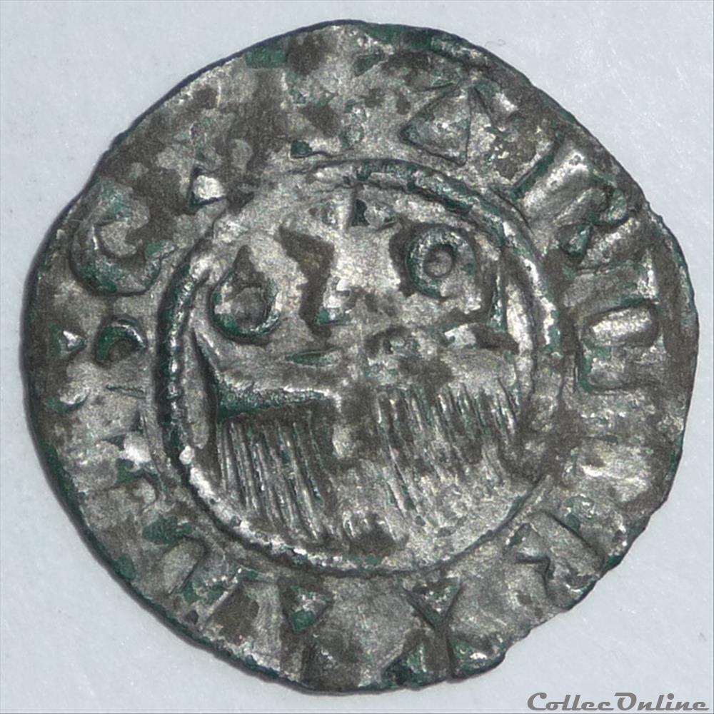 Thibaut II (1125-1152). Denier monnaie france feodale thibaut ii 1125 1152 denier