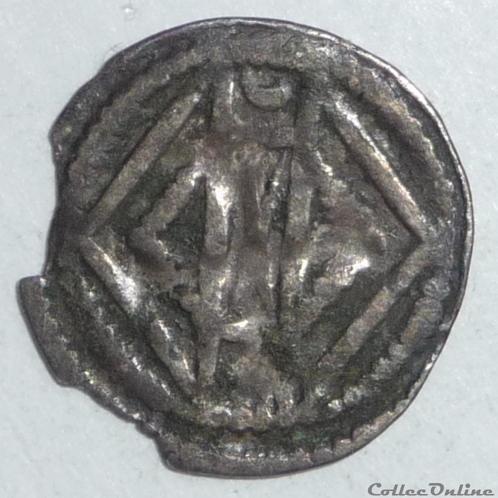 Anonyme (fin XIIème/début XIIIème siècle). Maille muette monnaie france feodale anonyme fin xiieme debut xiiieme siecle maille muette