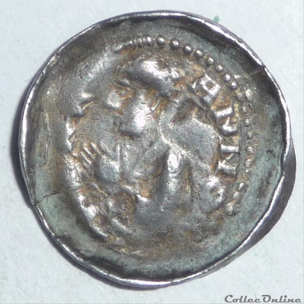 Bertram (1180-1212). Denier monnaie france feodale bertram 1180 1212 denier