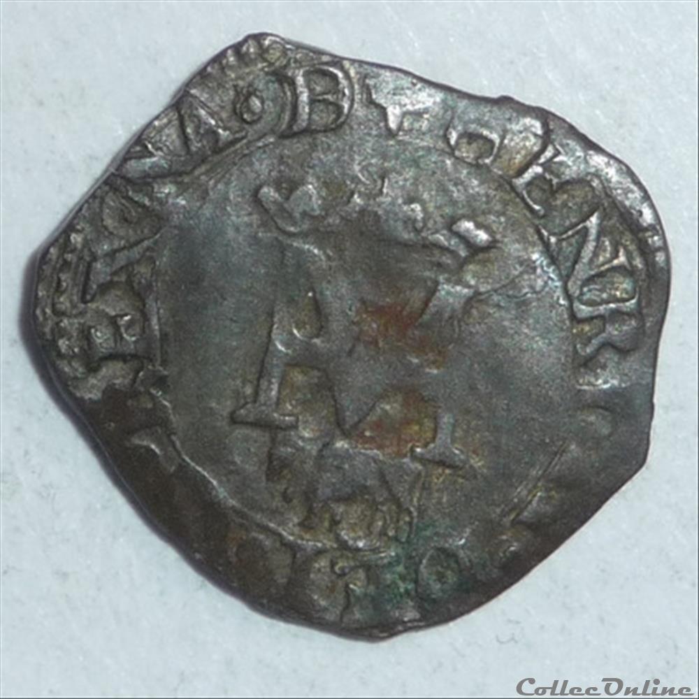 monnaie france feodale henri ii et marguerite de valois 1572 1589 liard