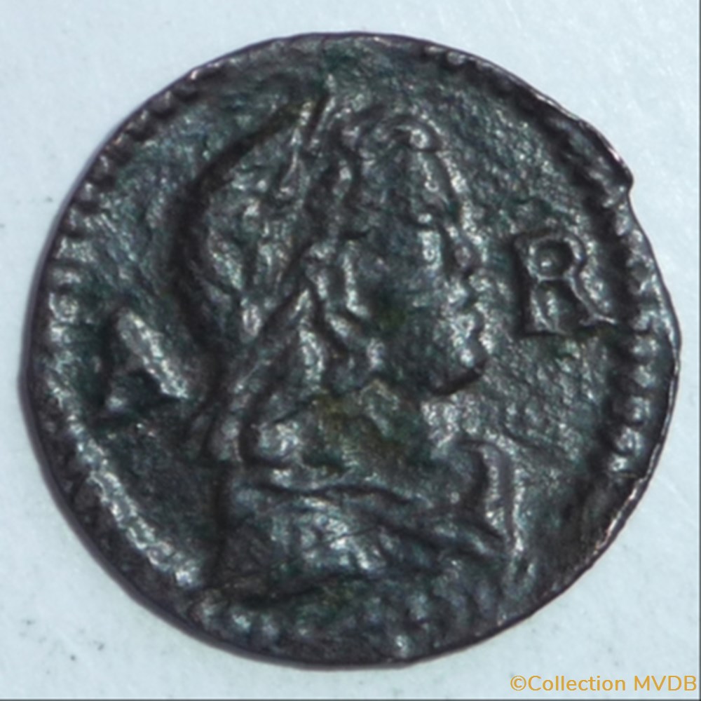 Louis XIV (1643-1659). Demi-seizain monnaie france feodale louis xiv 1643 1659 demi seizain