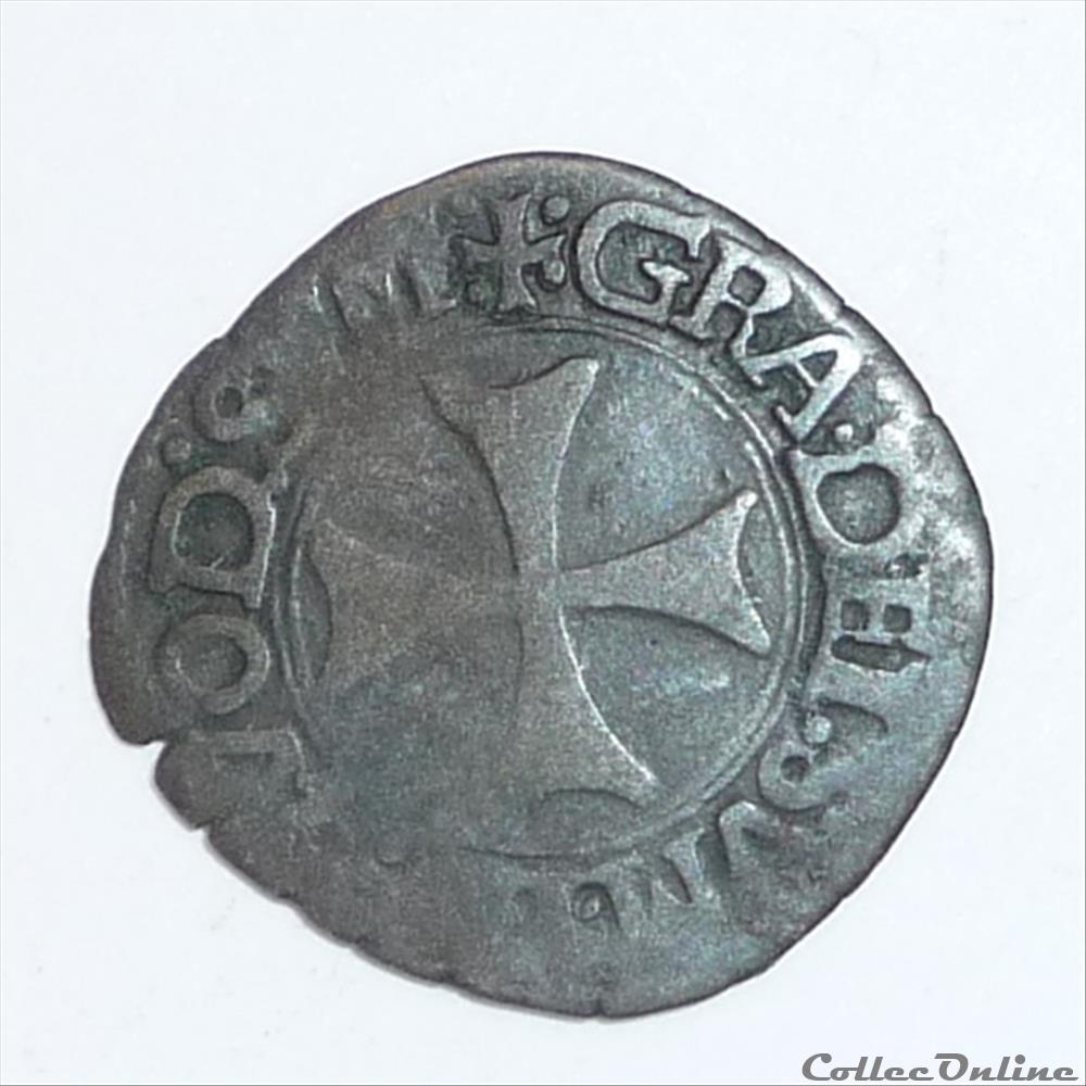 Henri 1er d' Albret (1516-1555): Liard monnaie france feodale henri 1er albret 1516 1555 liard