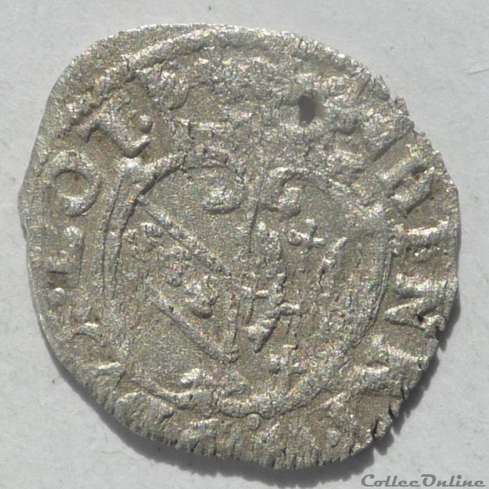 Henri II (1608-1624). Demi-gros monnaie france feodale henri ii 1608 1624 demi gros