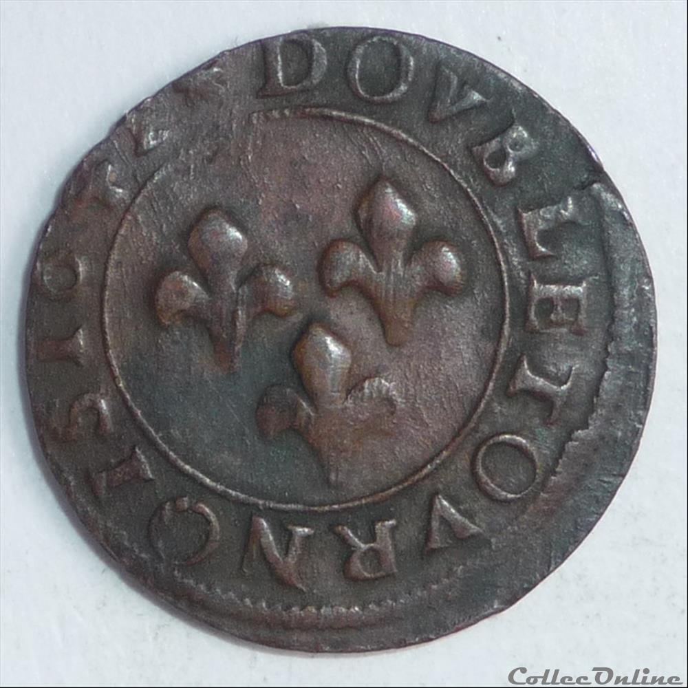 Frédéric-Henri de Nassau (1625-1647). Double tournois monnaie france feodale frederic henri de nassau 1625 1647 double tournois