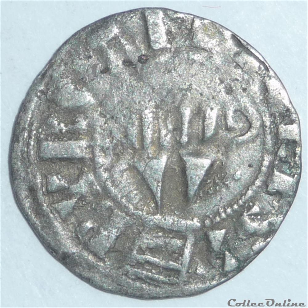 Burchard (1120-1134). Denier monnaie france feodale burchard 1120 1134 denier