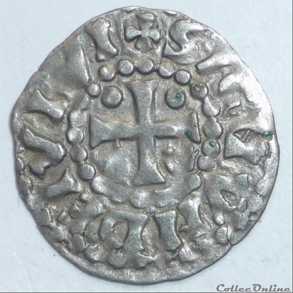 monnaie france feodale type herbert immobilise xiieme siecle denier