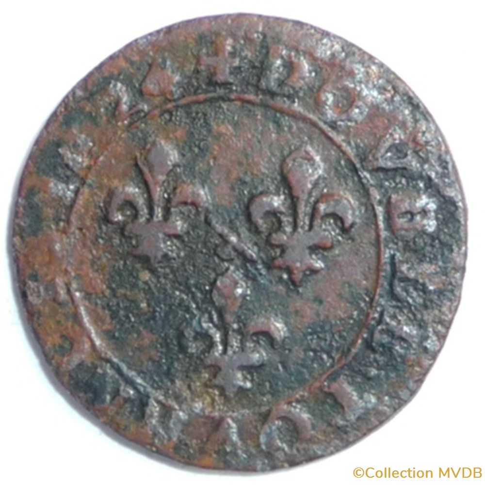 monnaies france feodales marie de montpensier 1608 1627 double tournois
