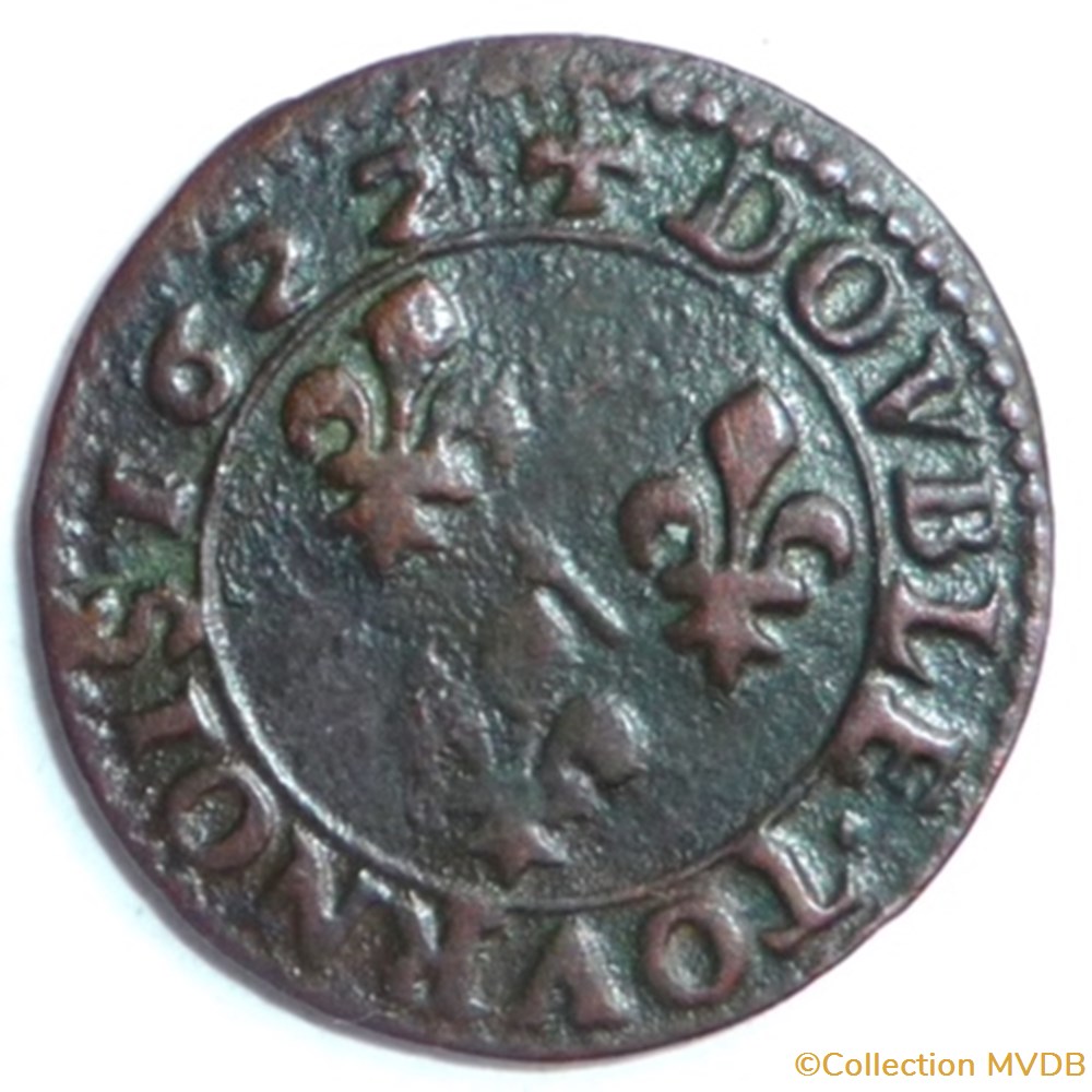 monnaies france feodales marie de montpensier 1608 1627 double tournois