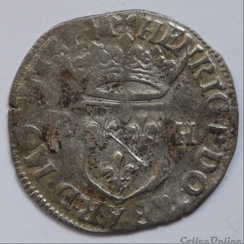 Henri II de Montpensier (1592-1608). Douzain monnaie france feodale henri ii de montpensier 1592 1608 douzain
