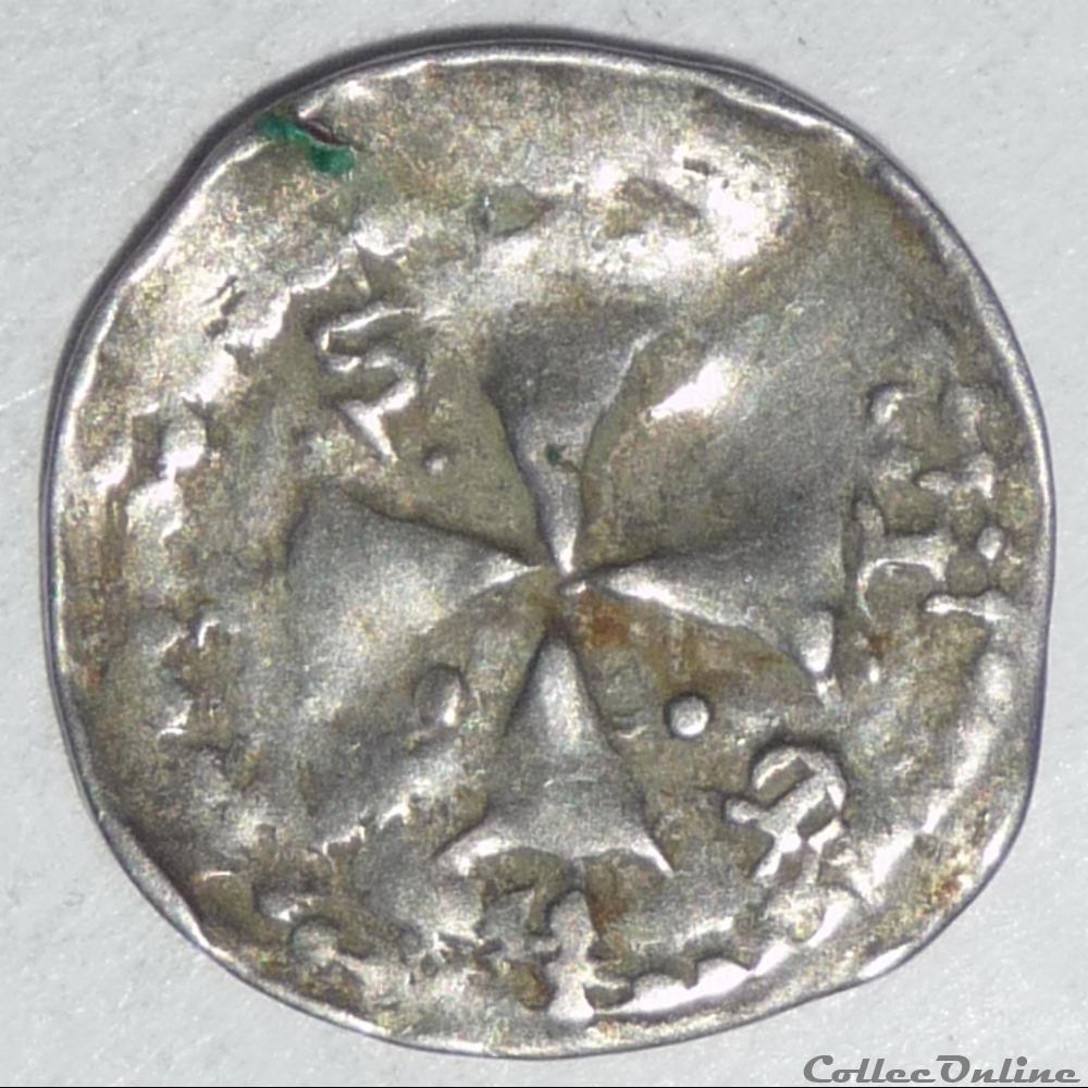 monnaie france feodale jean 1er apremont 1224 1238 denier