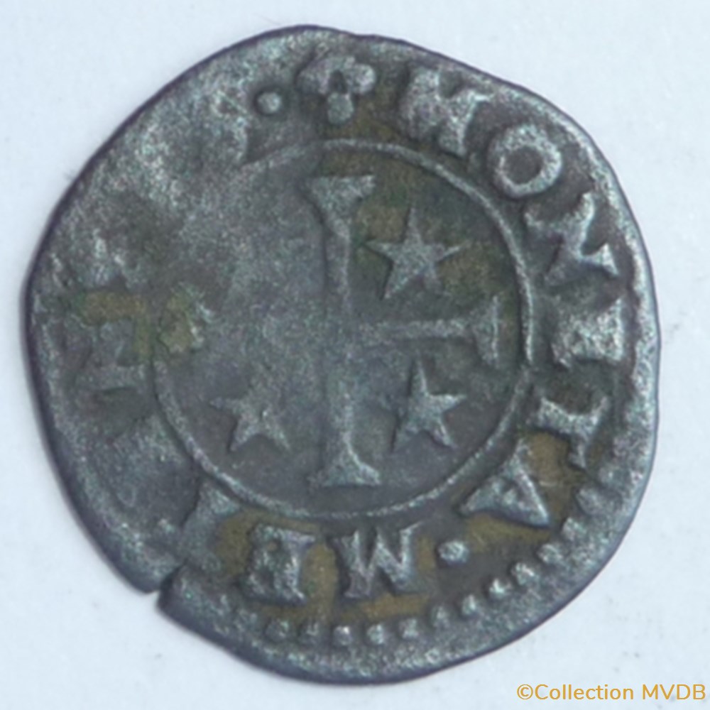 Cité de Metz (1555-1662). Demi-liard monnaie france feodale cite de metz 1555 1662 demi liard