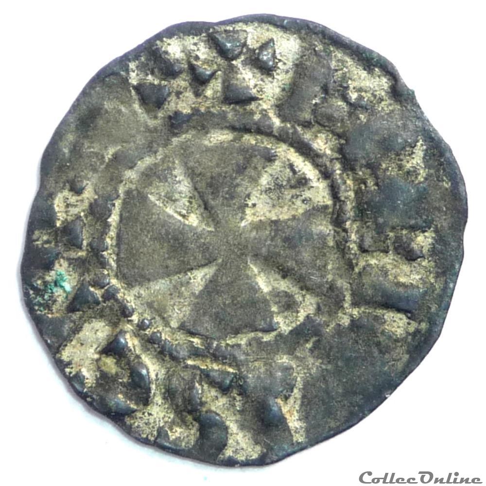 Gautier 1er Saveyr (1046-1082). Obole monnaie france feodale gautier 1er saveyr 1046 1082 obole