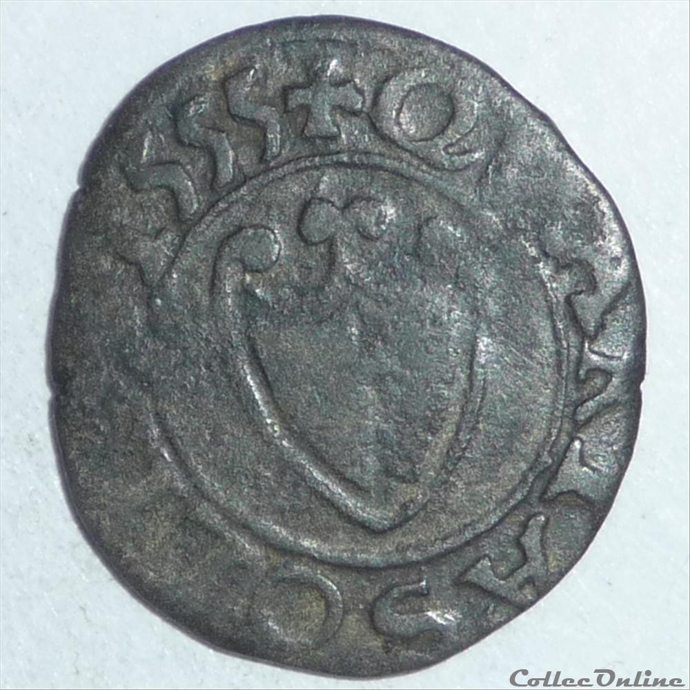 Cité de Metz (1555-1662). Liard ou quart de sou monnaie france feodale cite de metz 1555 1662 liard ou quart de sou