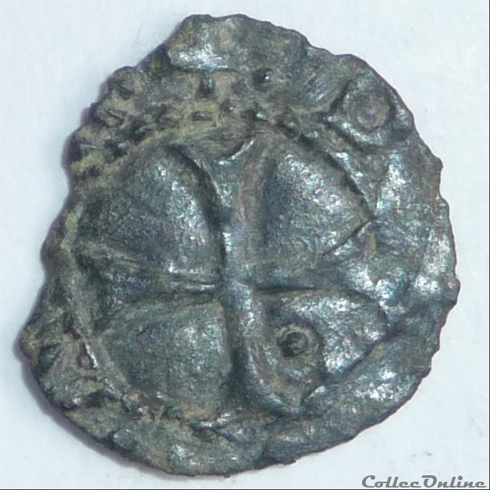 Jean II (1475-1502). Obole monnaie france feodale jean ii 1475 1502 obole