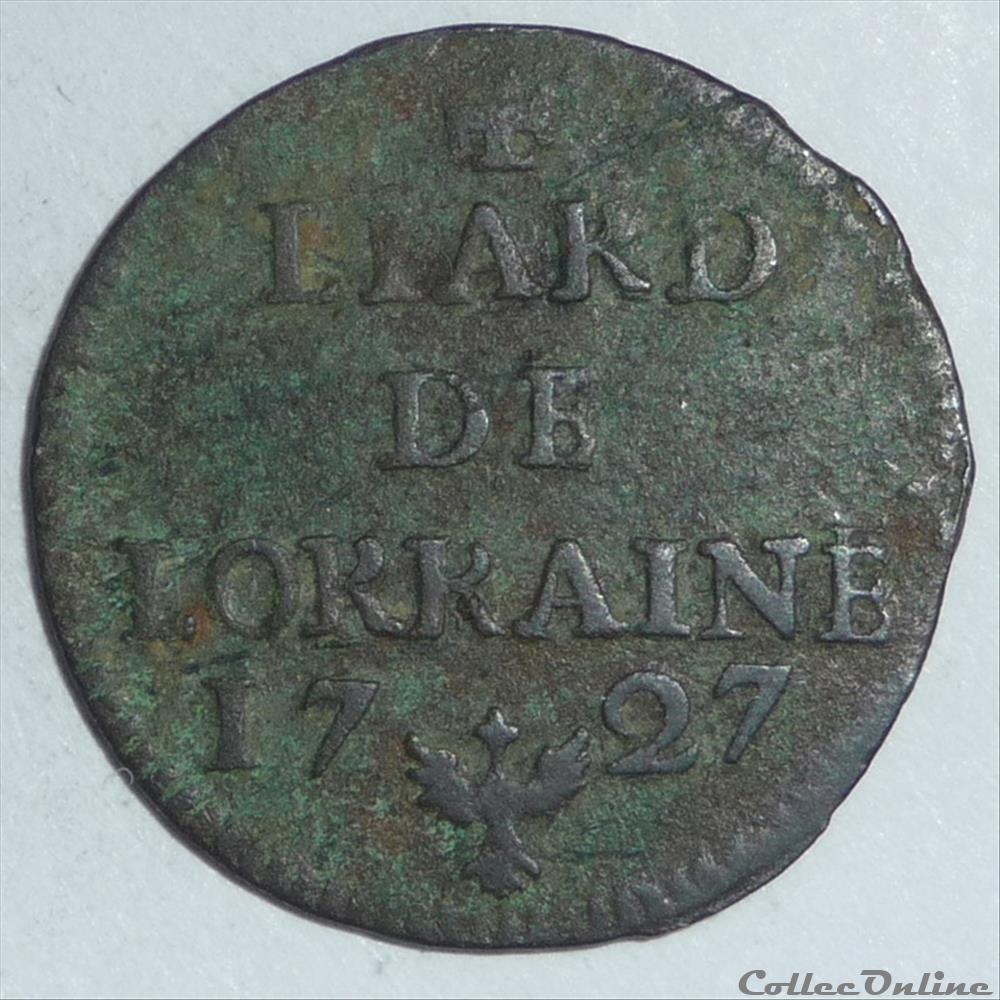 monnaie france feodale leopold 1er 1690 1729 liard