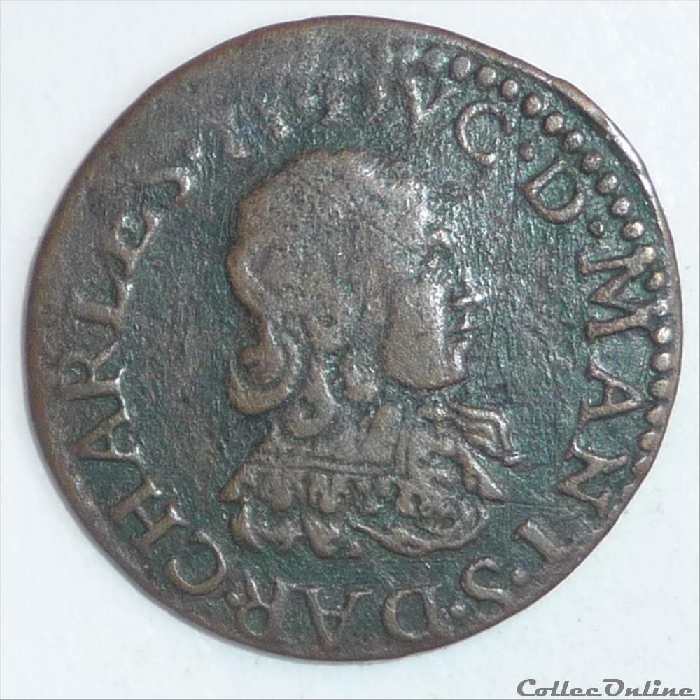 Charles II de Gonzague (1637-1665). Double tournois - Coins - European ...