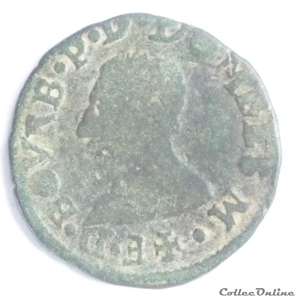 monnaies europe medievale france feodales francois ii de montpensier 1582 1592 double tournois