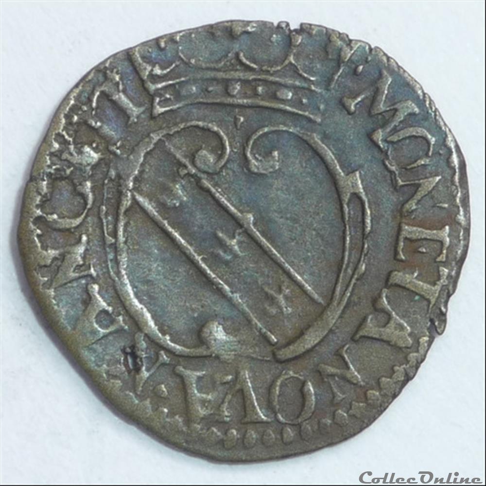 monnaie france feodale charles iv et nicole 1624 1625 demi gros