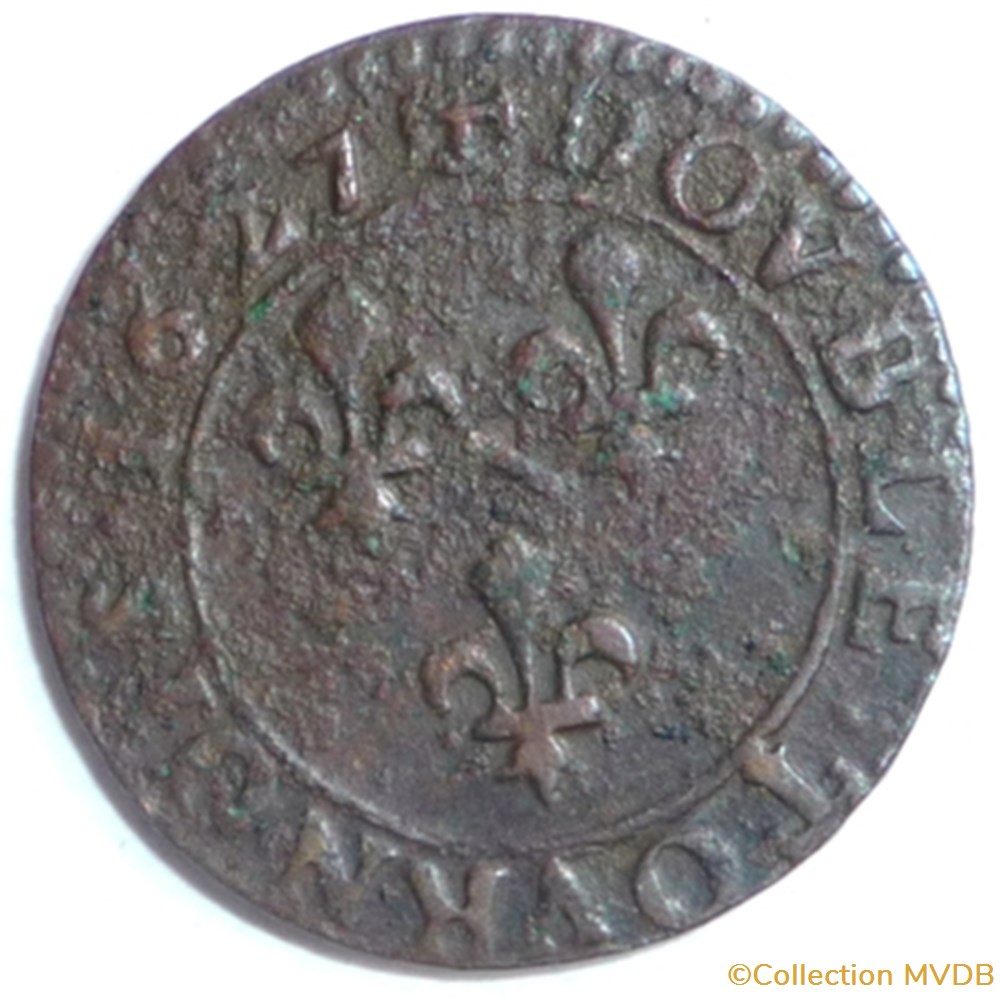 monnaies france feodales marie de montpensier 1608 1627 double tournois