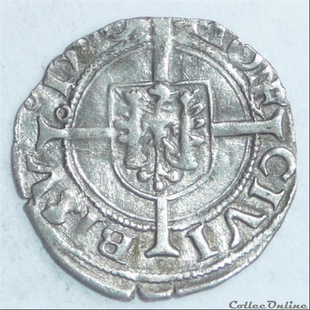 Charles Quint, monnayage posthume (1559-1675). Blanc monnaie france feodale charles quint monnayage posthume 1559 1675 blanc