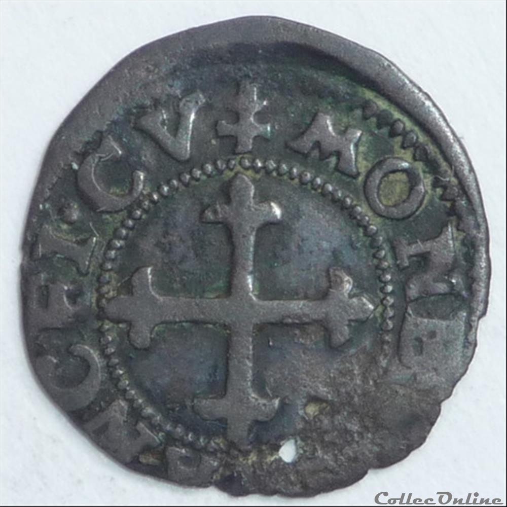 Charles III (1545-1603). Liard monnaie france feodale charles iii 1545 1603 liard