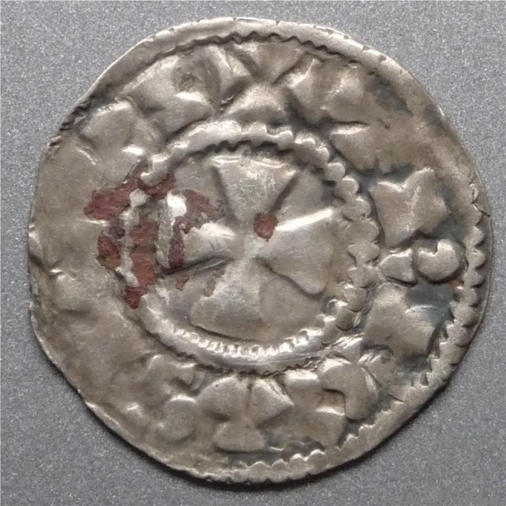 Anonyme Meaux/Troyes (XIème siècle). Denier monnaie france feodale anonyme meaux troyes xieme siecle denier