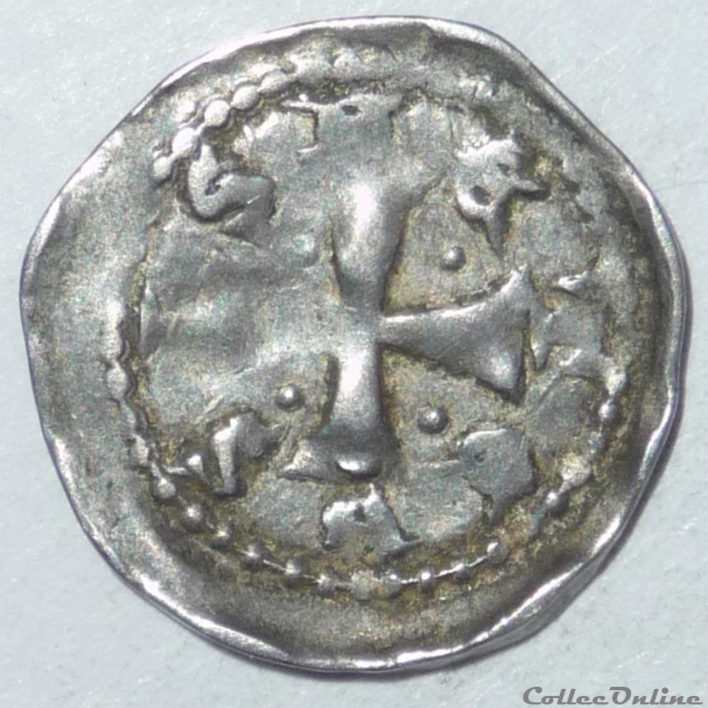 Jean 1er d' Apremont (1224-1238). Denier monnaie france feodale jean 1er apremont 1224 1238 denier