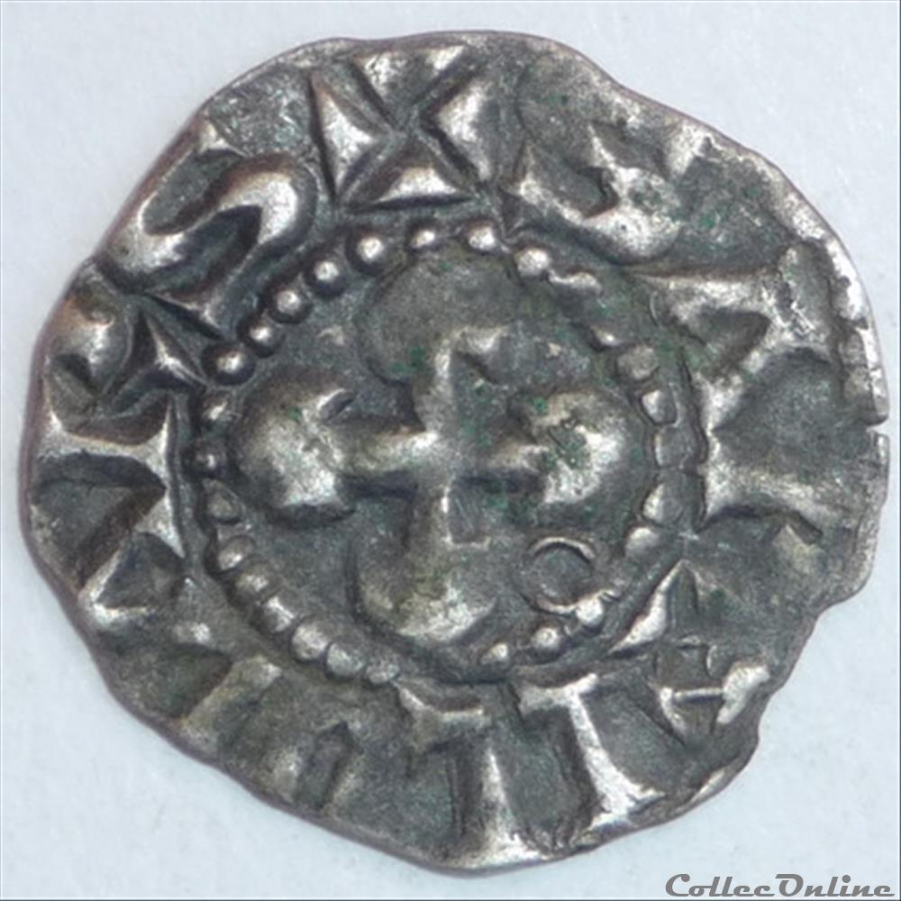Anonymes (vers 1100-1200). Denier monnaie france feodale anonymes vers 1100 1200 denier