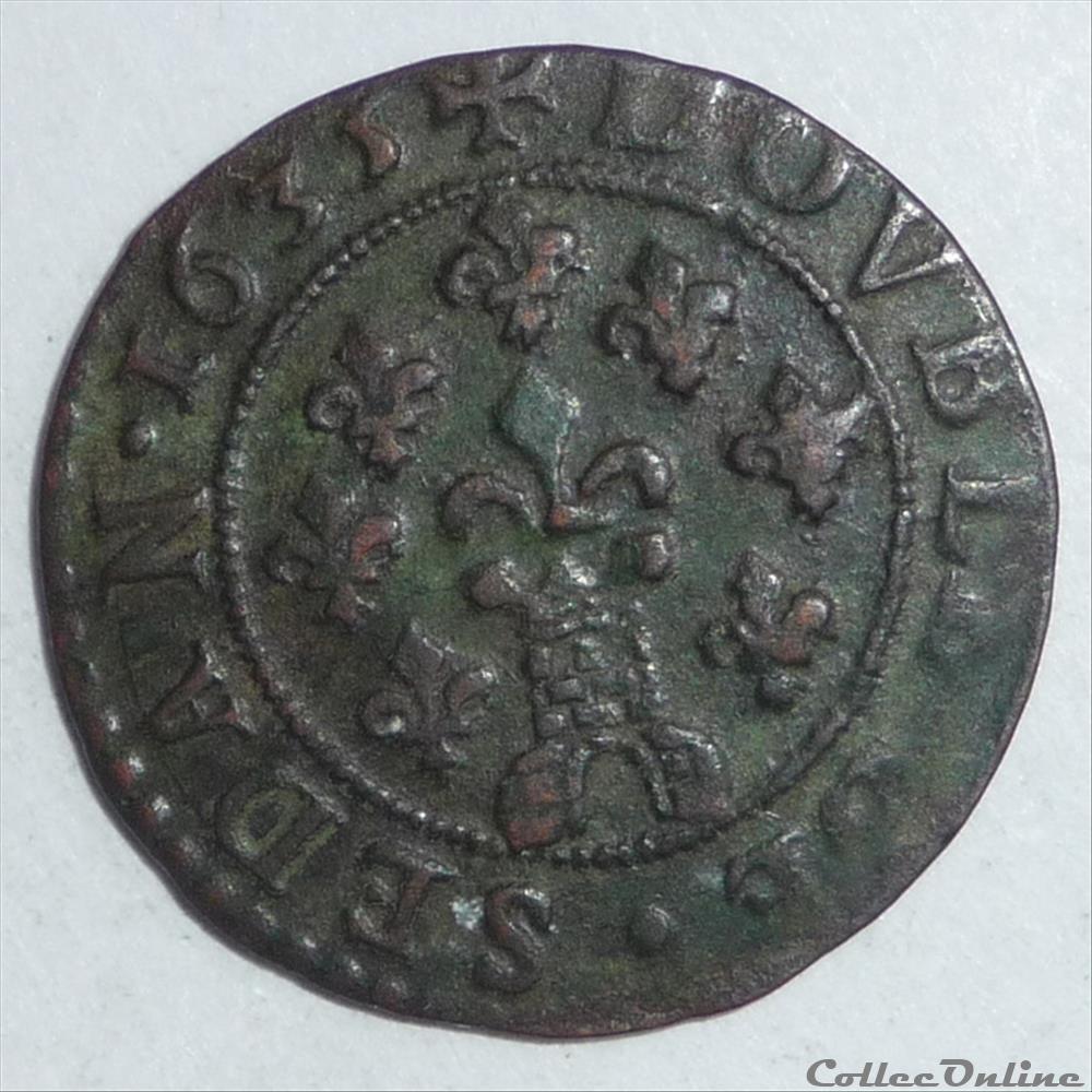 Frédéric-Maurice de la Tour (1623-1652). Double de Sedan monnaie france feodale frederic maurice de la tour 1623 1652 double de sedan