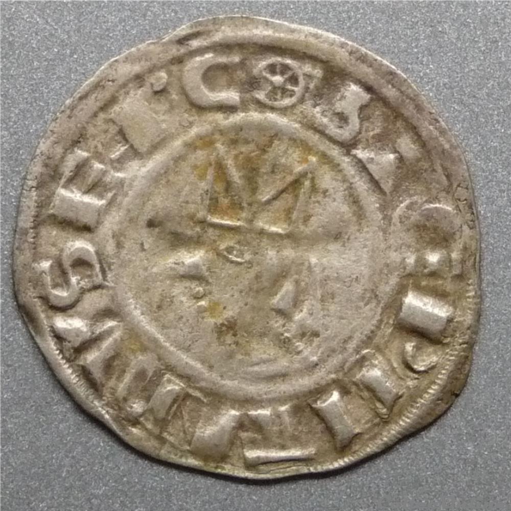 Etienne de la Chapelle (1161-1171). Denier monnaie france feodale etienne de la chapelle 1161 1171 denier
