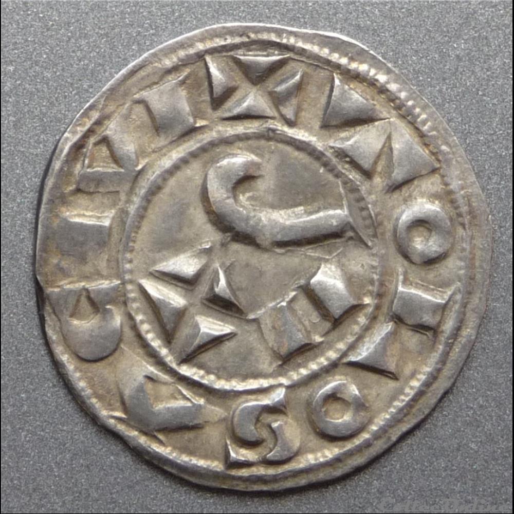 Guillaume IX d'Aquitaine (1119-1127). Denier monnaie france feodale guillaume ix aquitaine 1119 1127 denier