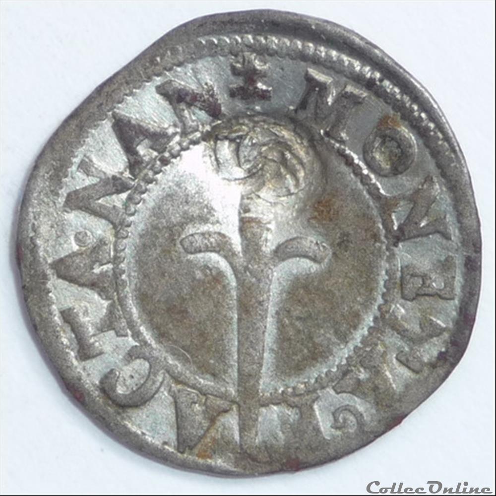 Charles III (1545-1603). Sol ou carolus monnaie france feodale charles iii 1545 1603 sol ou carolus