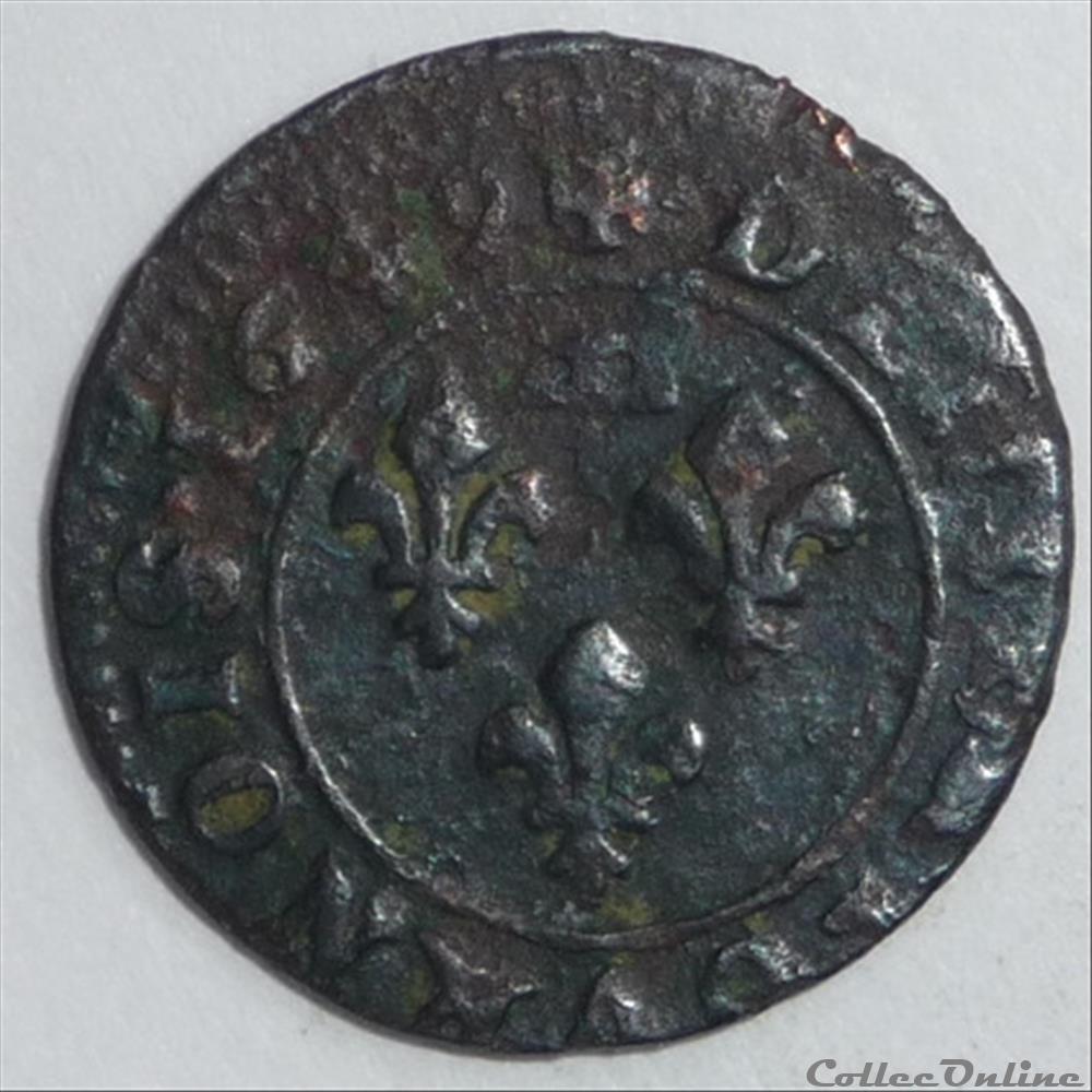 monnaie france feodale gaston orleans 1627 1650 denier tournois