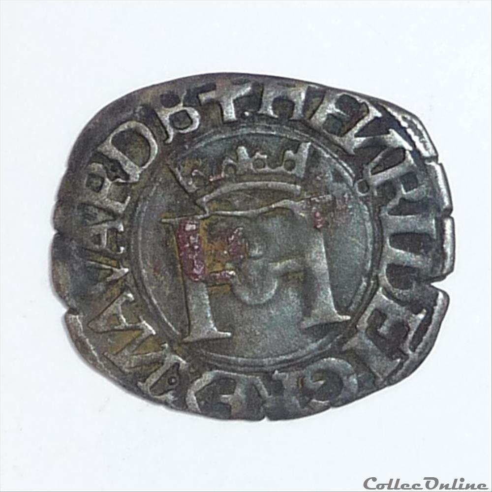 monnaies europe medievale france feodales henri 1er albret 1516 1555 liard
