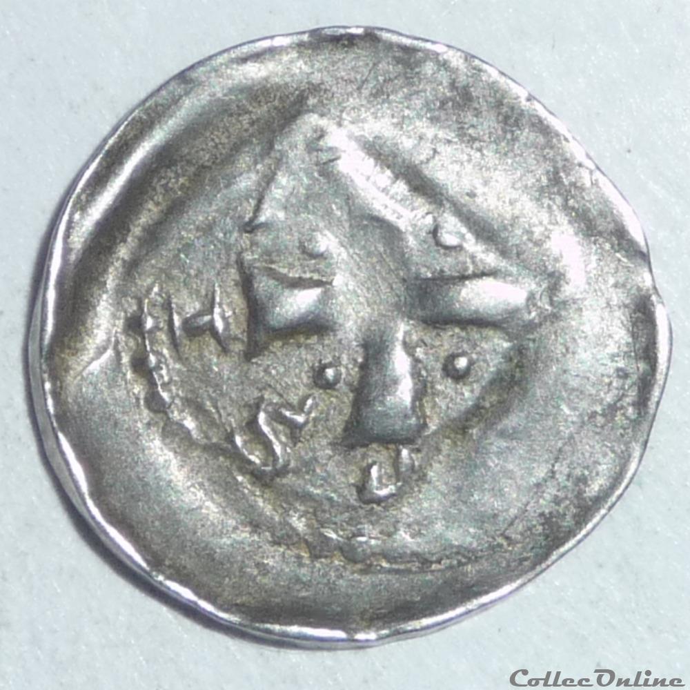 Jean 1er d' Apremont (1224-1238). Denier monnaie france feodale jean 1er apremont 1224 1238 denier