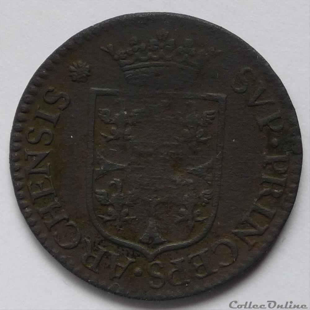 Charles 1er de Gonzague (1601-1637). Liard signé de Nicolas Briot 2 monnaie france feodale charles 1er de gonzague 1601 1637 liard signe de nicolas briot